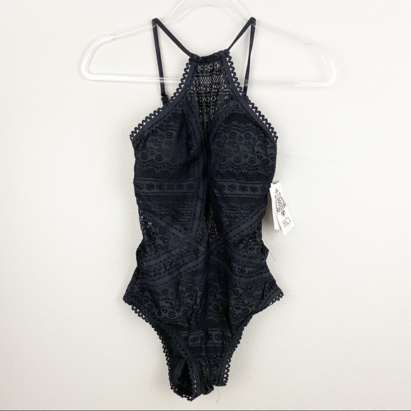 Becca • Crochet High Neck Swimsuit - Picture 2 of 12